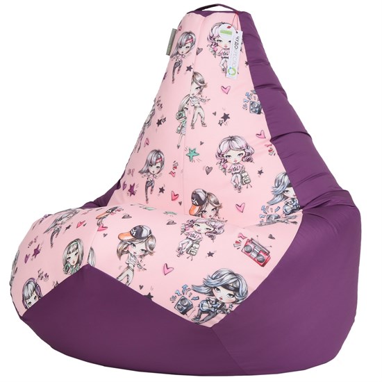 Кресло мешок Герлс фиолетовый