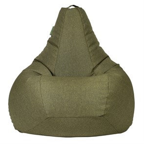 Кресло мешок из Жаккарда зеленый XXL