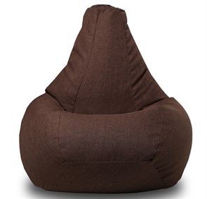 Кресло мешок из Жаккарда коричневый XXL