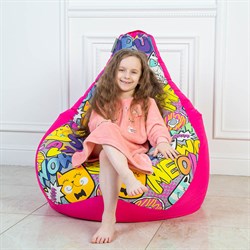 Кресло мешок Бумс розовый XL